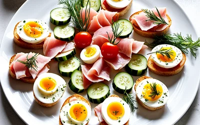 Recette facile de canapés frais variés pour apéritif gourmand