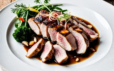 Recette facile de canard rôti au Muscadet avec sauce aux échalotes