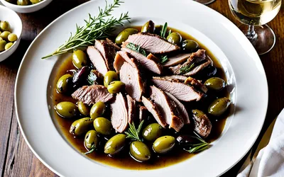 Canard sauvage mijoté aux olives vertes : recette savoureuse et facile