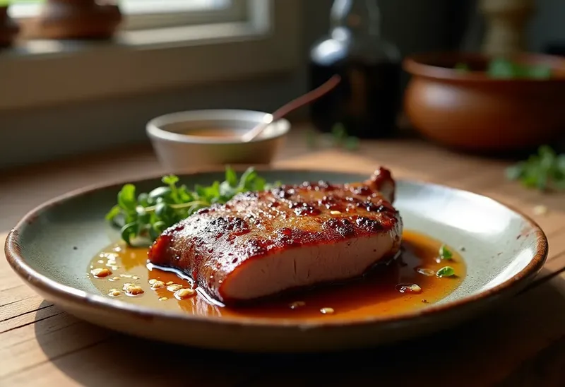 Canette flambée au Porto : recette gourmande et raffinée