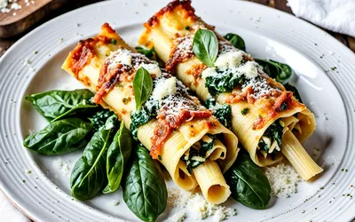 Recette facile de cannellonis à la ricotta et épinards frais
