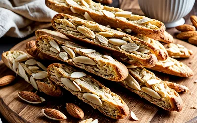 Recette facile de cantuccini croquants aux amandes - biscuit italien traditionnel