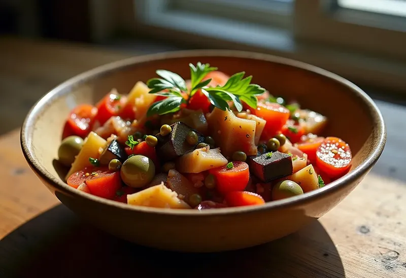 Caponata Sicilienne de Légumes Méditerranéens