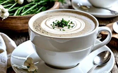 Recette facile de cappuccino de champignons crémeux et gourmand