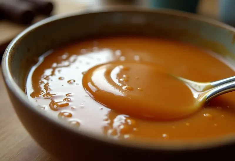 Caramel crémeux maison pour barres chocolatées gourmandes