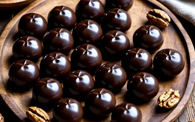Photo de Recette facile de caramels mous au chocolat et aux noix, gourmand et fondant