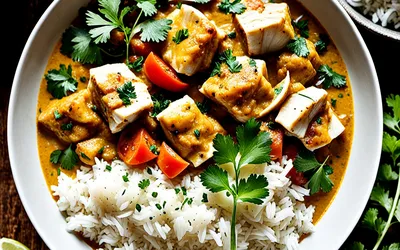 Recette facile de cari de lotte crémeux aux épices douces