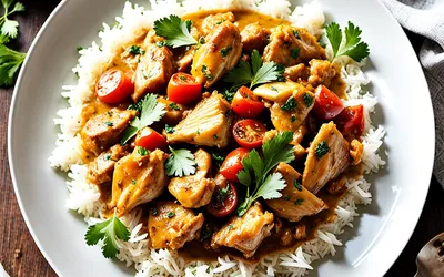 Recette facile de cari de poulet créole au lait de coco