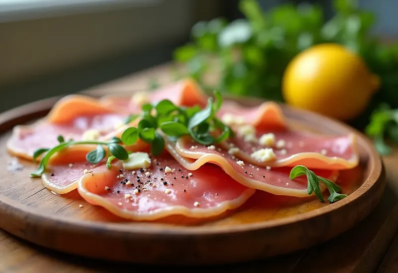 Carpaccio de jambon de Parme : recette raffinée et facile