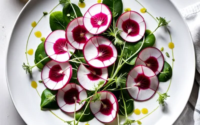 Recette facile de carpaccio de radis noir frais et croquant