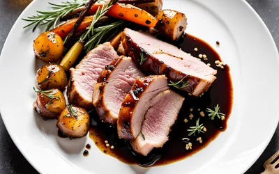 Carré de porc rôti au miel : recette facile et gourmande