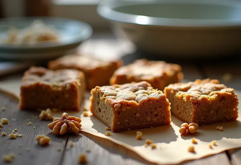 Carrés aux noix gourmands et faciles à préparer