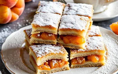 Carrés fondants aux abricots : recette gourmande et facile
