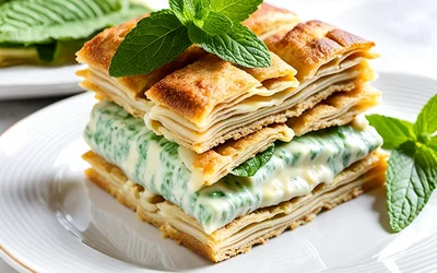Carrés frais croustillants à la menthe et cumin en feuilles de brick - Recette facile