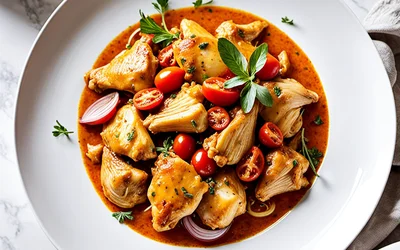 Photo de Recette facile de Carry de poulet réunionnais épicé et savoureux