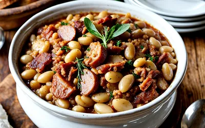 Cassoulet traditionnel maison : recette facile et savoureuse