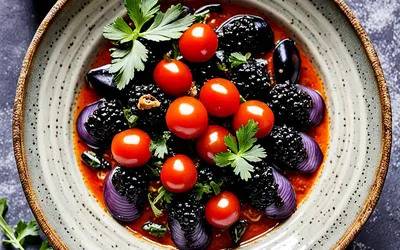 Recette facile de caviar d'aubergine à la tomate - Apéritif et entrée saine