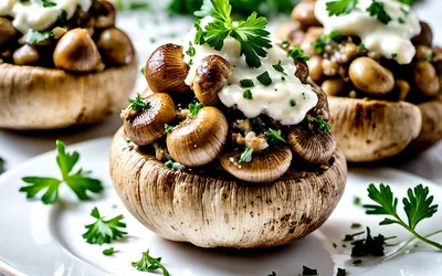 Champignons farcis au tartare : recette facile et gourmande