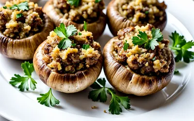 Recette facile de champignons farcis maison savoureux