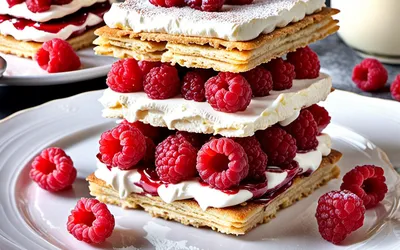 Charlotte aux framboises facile et rapide - Recette gourmande pour une personne