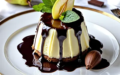 Charlotte gourmande au chocolat et poires fondantes - Recette facile et rapide