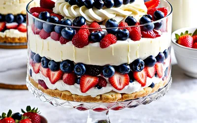 Charlotte gourmande aux fruits rouges frais - recette facile et rapide