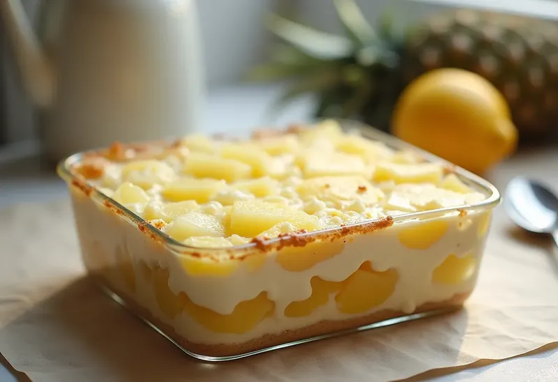 Charlotte légère à l'ananas : dessert frais et gourmand