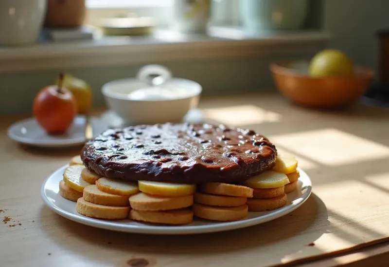 Charlotte Poire Chocolat Facile et Gourmande