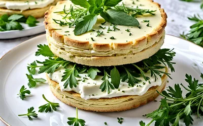 Charlotte salée au fromage de chèvre frais et herbes - recette facile et fraîche