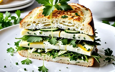 Charlotte salée à la coriandre et carrés frais : recette fraîche et facile