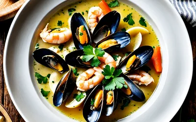 Chaudrée charentaise traditionnelle : recette facile et savoureuse de soupe de fruits de mer