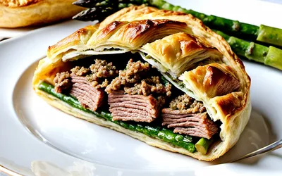 Recette facile de chausson à la viande et asperges fraîches