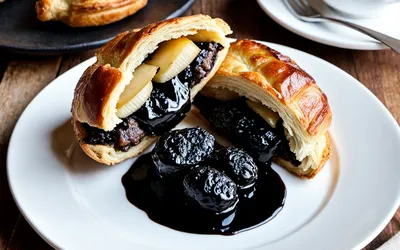 Chausson au boudin noir et pommes fondantes : recette facile et gourmande