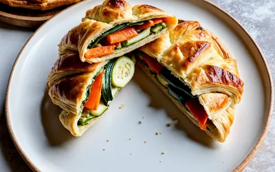 Chausson aux lardons et légumes frais : recette facile et gourmande