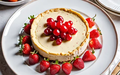 Recette facile de cheesecake aux fraises et groseilles fraîches