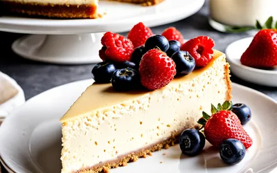 Recette facile de cheesecake crémeux aux fruits rouges frais