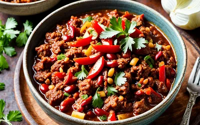 Recette facile de chili con carne savoureux pour une personne