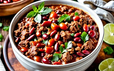 Recette facile et rapide de chili con carne maison épicé