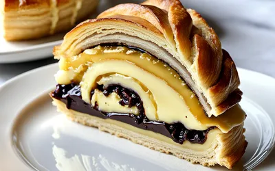 Recette facile de chinois moelleux à la crème pâtissière et chocolat