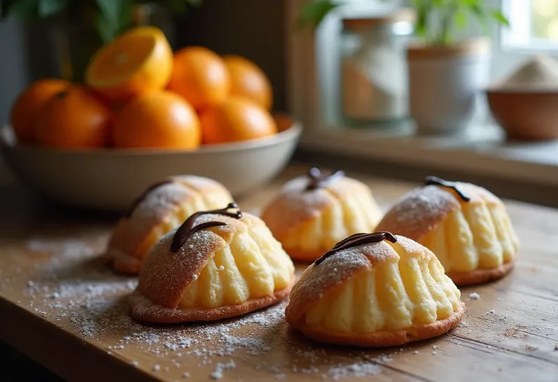 Chocorangettes : Madeleines moelleuses à l'orange glacées au chocolat