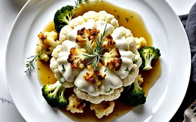 Recette facile de chou-fleur en sauce onctueuse à l'oignon