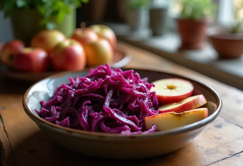 Chou rouge et pommes fondants à l'autocuiseur : recette rapide et savoureuse