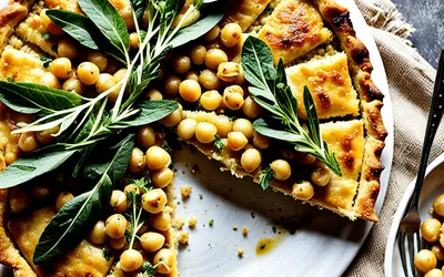 Recette traditionnelle de Ciccena Toscane - Tarte aux pois chiches facile et savoureuse