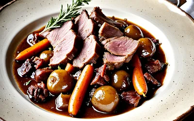 Recette traditionnelle de Civet de canard au vin de Cahors - Plat mijoté savoureux