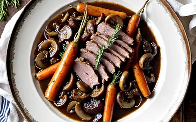 Recette traditionnelle de civet de porc mijoté au vin rouge