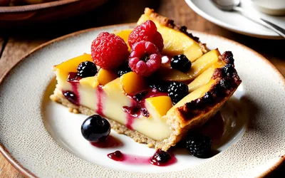 Clafoutis fondant aux poires, abricots ou cerises - recette facile et rapide