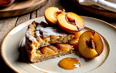 Clafoutis fondant aux pêches juteuses - recette facile et rapide