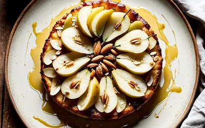 Recette facile de clafoutis aux poires, miel et amandes - dessert gourmand