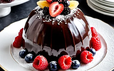 Recette facile de Cloche de Pâques gourmande au chocolat et fruits rouges
