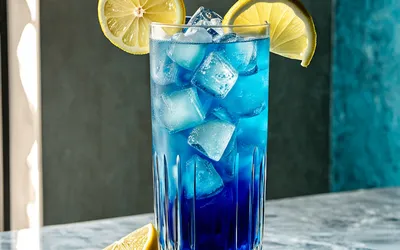Recette Facile de Cocktail Curaçao Bleu Rafraîchissant